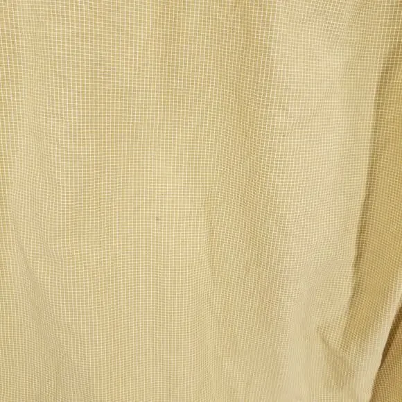 Vintage Chaps Ralph Lauren Dress Shirt Mens Extra Large Tan Check Button Up Top - Picture 10 of 11